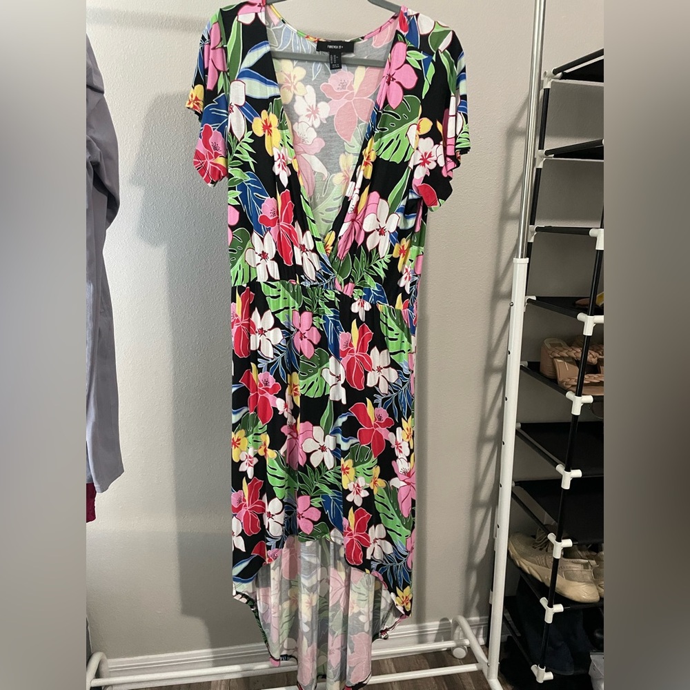 Forever 21 Women’s High Low Floral Sundress Size 0X